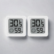 2 Termometro Temperatura Igrometro Umidità Casa Digitale Interno Esterno Display