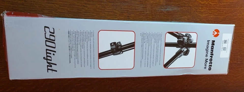 Manfrotto MK290LTA3-3W Tripod 290 Light Kit 3 Way – New Unused Boxed - Image 3 of 4