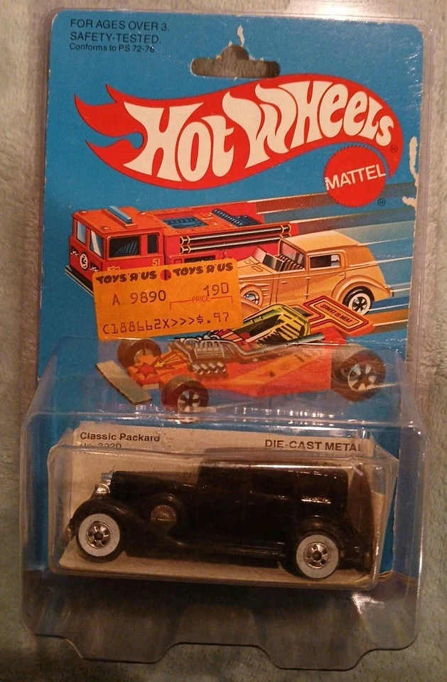 Vintage 1982 MATTEL Hot Wheels ~ Classic Packard No. 3920 ~ 1:64 Scale ~ NOC - Image 2 of 4