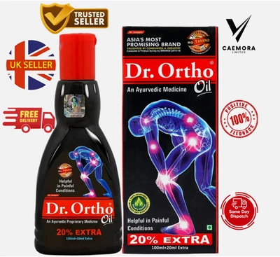 DR ORTHO Dr.Ortho Oil Ayurvedic Medicine Oil Muscles Back Knee Joint Neck Pain 120ml