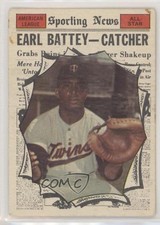 1961 Topps High # All-Star Earl Battey #582 0ae