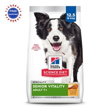 Senior Dry Dog Food 12.5 lb Bag Hill s Science Diet Chicken & Rice Hills Adult 7.60 per pound