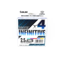 Sunline P.E Line X4 Infinitive Jigging 200m P.E 2.5 40lb Multi (5346)