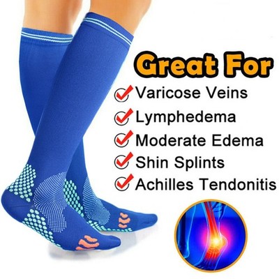Compression Socks for Women Circulation 20-30mmHg Support Nurse Pregnant Running