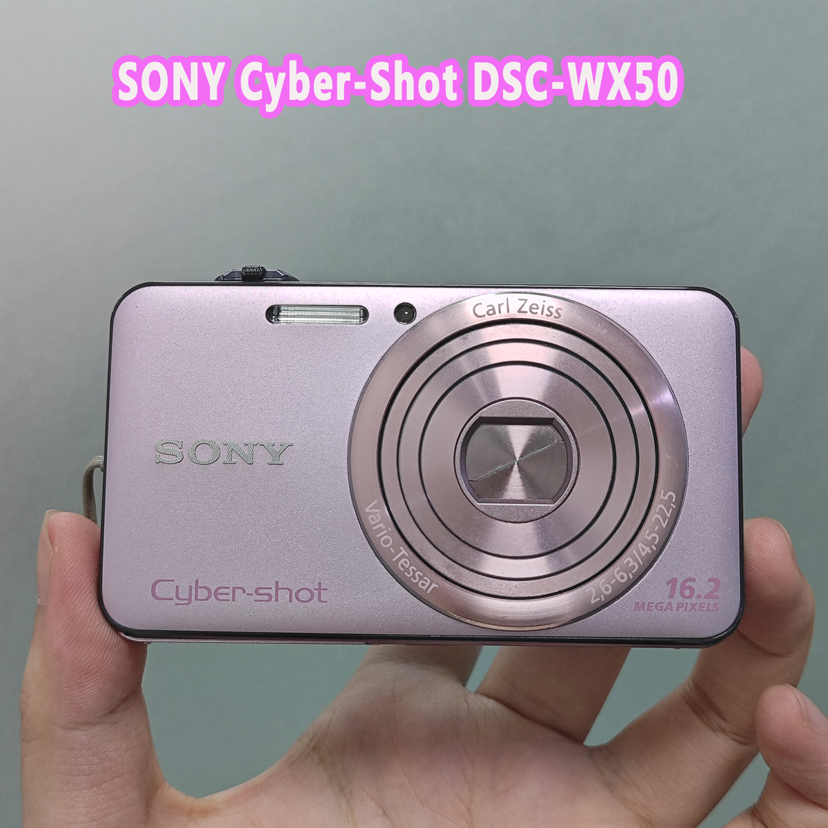 SONY DSC-WX50 Cyber-shot 16.2MP 5x Compact Digital Camera-Pink