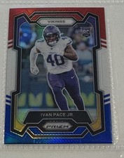 2023 Panini Prizm Ivan Pace Non Auto Rookie Card RC Red, White, & Blue Parallel!