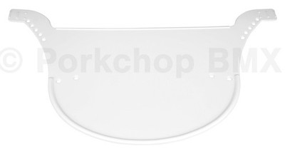 Neal Enterprises PROTO-PLATE old school BMX bicycle racing number plate WHITE