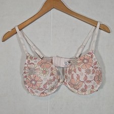 Aeropostale Light Pink Floral Pushup Bra size 34C