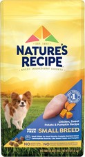 Grain Free Small Breed Dry Dog Food Chicken Sweet Potato  Pumpkin Recipe 4 lb.