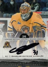 2021/22 Shawinigan Cataractes Signatures Silver - CHARLES-ANTOINE LAVALLEE