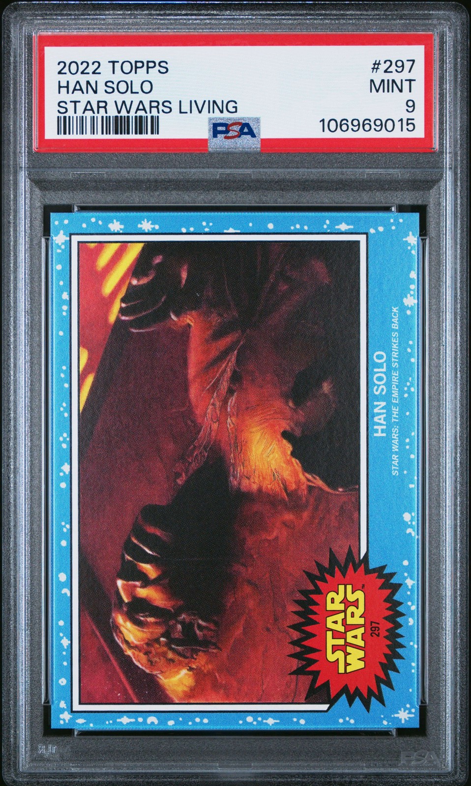 2022 Topps Star Wars Living Set #297 Han Solo (Carbonite) PSA 9 Mint 106969015