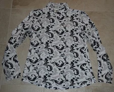 Nivo Sports women's multi-colored print 1/4-zip UPF50+ long-sleeved top Sz L