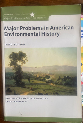 Major Problems in American Environmental History Third Edition 