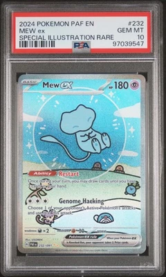 2024 Pokemon Paldean Fates Mew Ex #232 GEM MT PSA 10 Special Illustration Rare