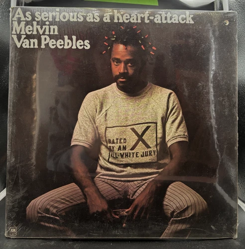 SEALED! MELVIN VAN PEEBLES - SERIOUS AS A HEART ATTACK LP - A&M, VINTAGE