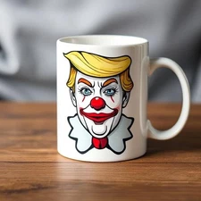 Trump clown satire coffee mug funny adult political humor office cup