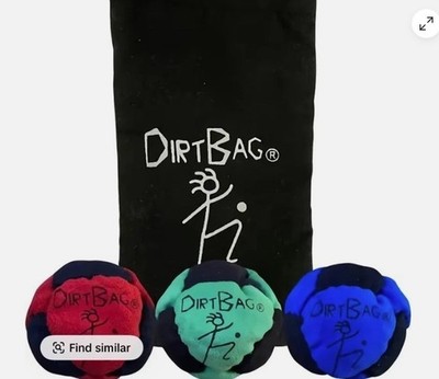 Dirtbag Classic + Carry Pouch Wash Bags RED TEAL BLUE 3PACK