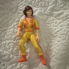 Vintage Tmnt 1988 April O Neal Blue Strip Jumpsuit Action Figure