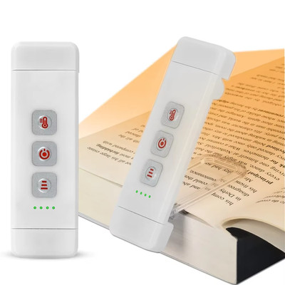 I Clip-On LED Buchlicht USB Wiederaufladbar Timer Mini Leselampe Tragbar