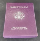 1989 S Silver Coin American Eagle Proof Box BU Encapsulated