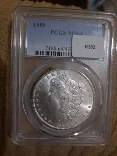 1889 Morgan Silver Dollar PCGS  MS64 UNCIRCULATED