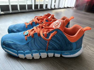 Size 13 adidas Derrick Rose Englewood 2 Low 'Solar Blue Orange Blue