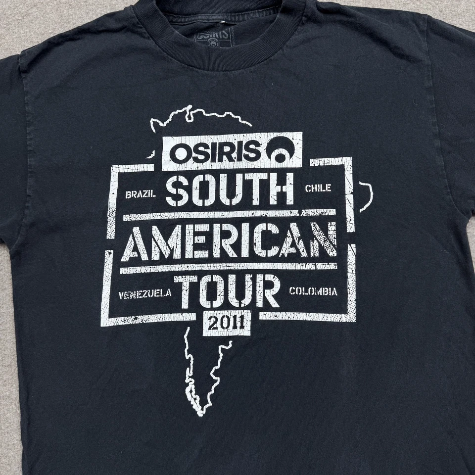 Osiris Men's Shirt Size M Black Short Sleeve Graphic Tee Skateboarding Skater - Image 4 of 4