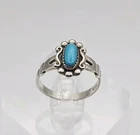 Bell Trading Post Sterling Silver Vintage Turquoise Ring Size 5