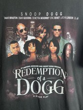Snoop Dogg Redemption Of A Dogg Stage Play Rap Tshirt Men's X-Large Made In USA