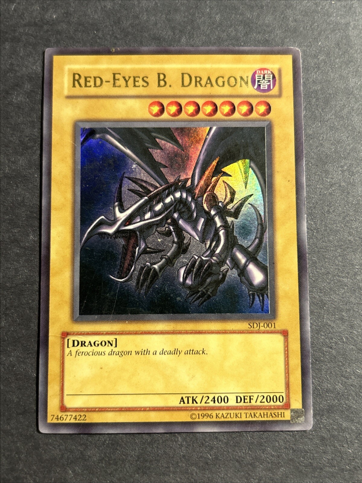 Yugioh RedEyes Black B Dragon SDJ001 Ultra Rare 1st Edition PLAYED eBay
