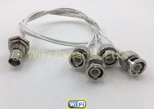 BNC Female BIG Bulkhead to 4X BNC MALE Combiner RG178 RF CUSTOM CABLE USA