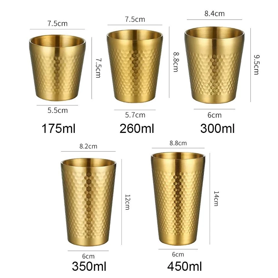 Keep Cold Double-Wall Beer Cups Stainless Steel Milk Mugs  Drinkware - Image 2 of 4