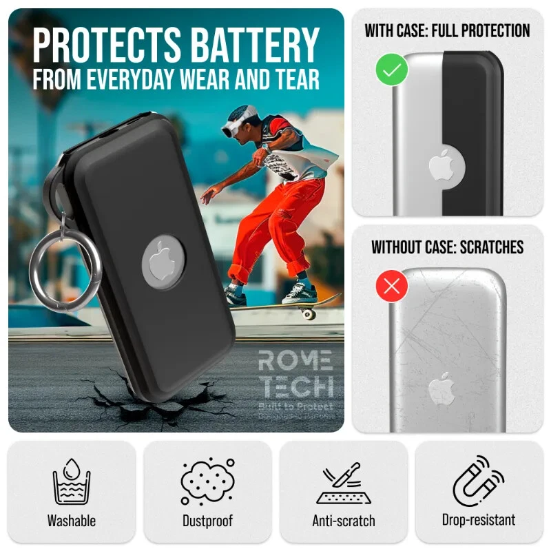 Battery Case Bank Silicone Storage Protection Case for Apple Vision Pro H8P G5C5 - Image 2 of 4