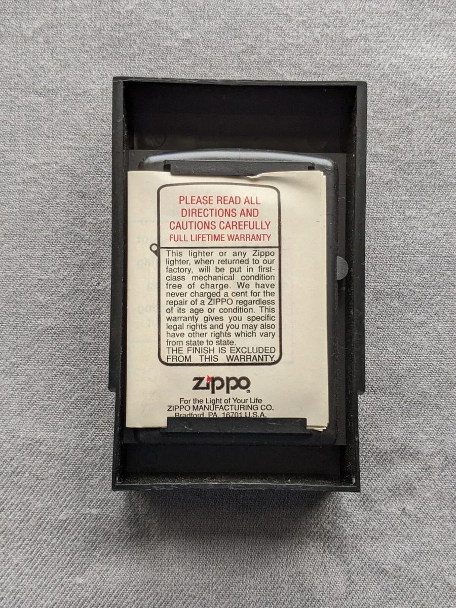 VINTAGE 1997 MOSSIMO 1019 REGISTERED No. 1551068 ZIPPO LIGHTER MIB