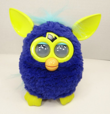 Furby Starry Night Blue Yellow Light Up Interactive Plush 2012 Works See Video