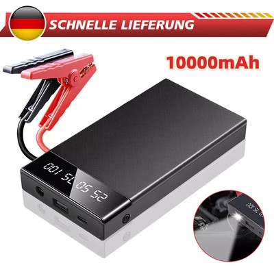 10000mAh Auto Starthilfe Jump Starter Ladegerät 12V Auto KFZ Booster Powerbank