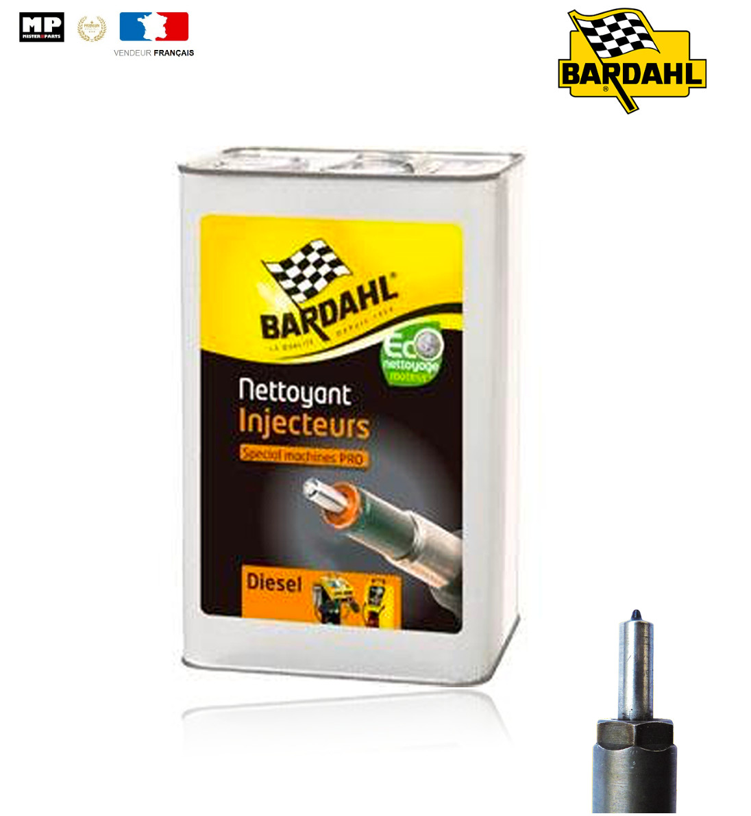 Nettoyant injecteurs diesel BARDAHL 4772 formule pro 5L pour moteurs encrassés