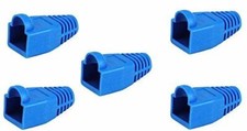 5 Bag 50 Piece RJ-45 Color Coded Strain Relief Boots Blue, CNE587165