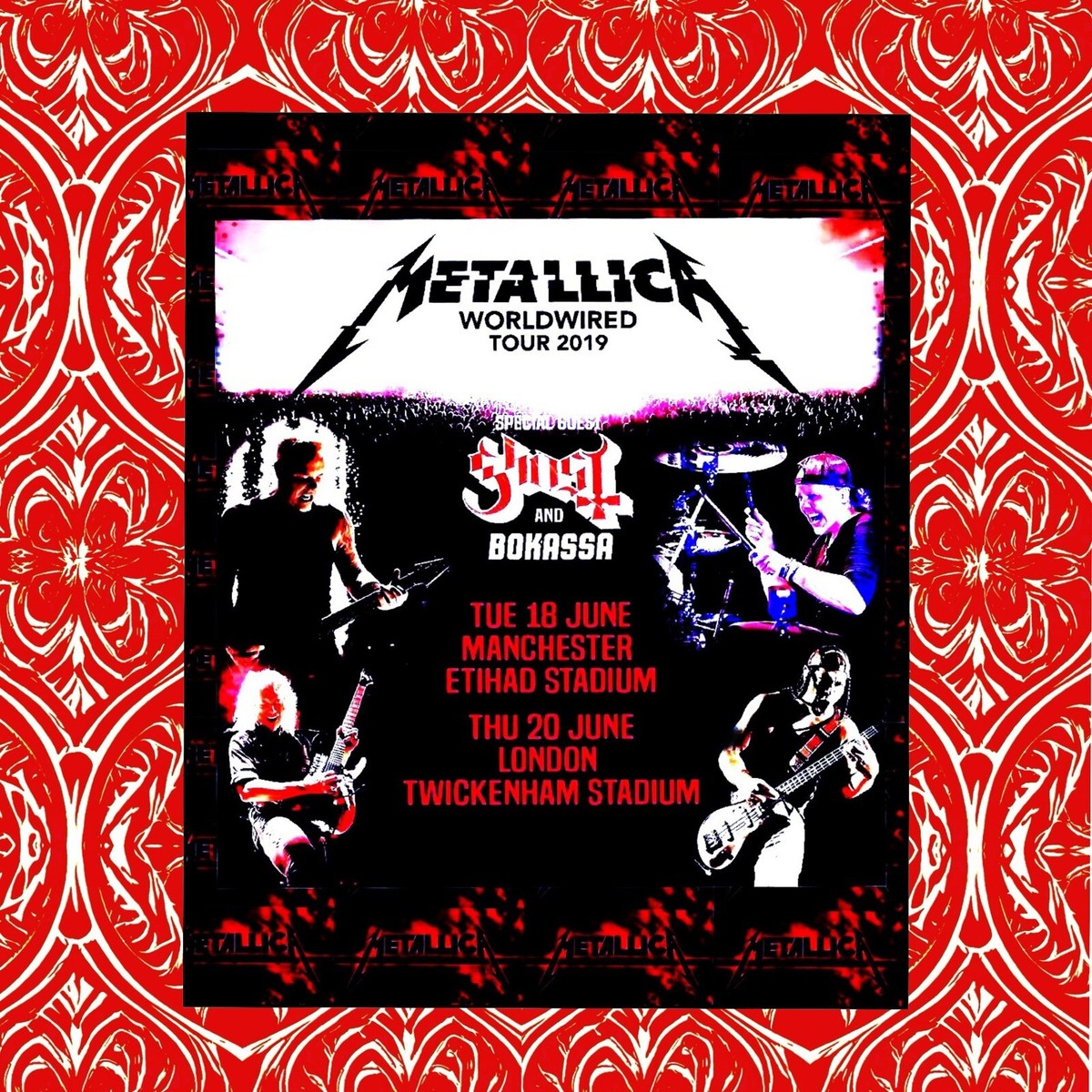 METALLICA WORLDWIRED TOUR 2019 🇺🇸🗽 TIN POSTER 12x8 INCH | eBay