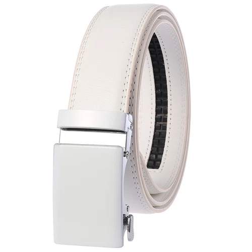 Fashion Men's Real Leather Belt Automatic Buckle Belt Multi-Color Waistband Gift - Picture 4 of 20