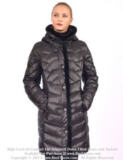 Designer Goose Down Coat Jacket Parka Puffer W/ Mink Fur $895 Nwt Пуховик Норка