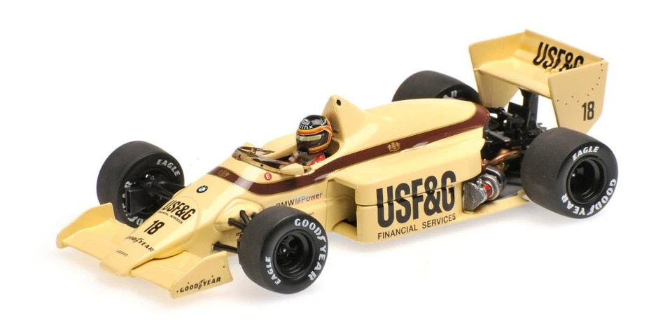 Minichamps Arrows BMW A8 #18 British GP 1986 - Thierry Boutsen 1/43 Scale - Image 2 of 3