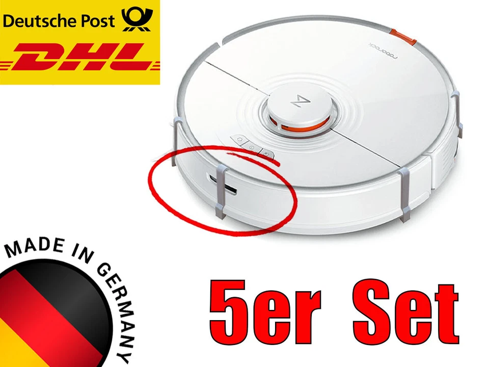 Vacuum Robot Kletterschutz - Suitable For Xiaomi Roborock S7 White Black, Silver - Image 2 of 4