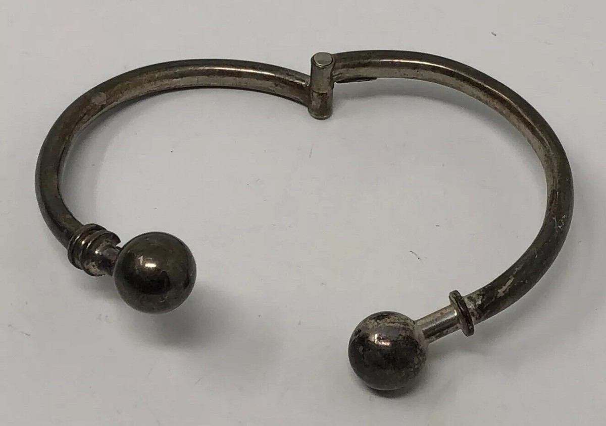 Vintage Sterling Silver 925 Mexico Mid Century Modern Bracelet 