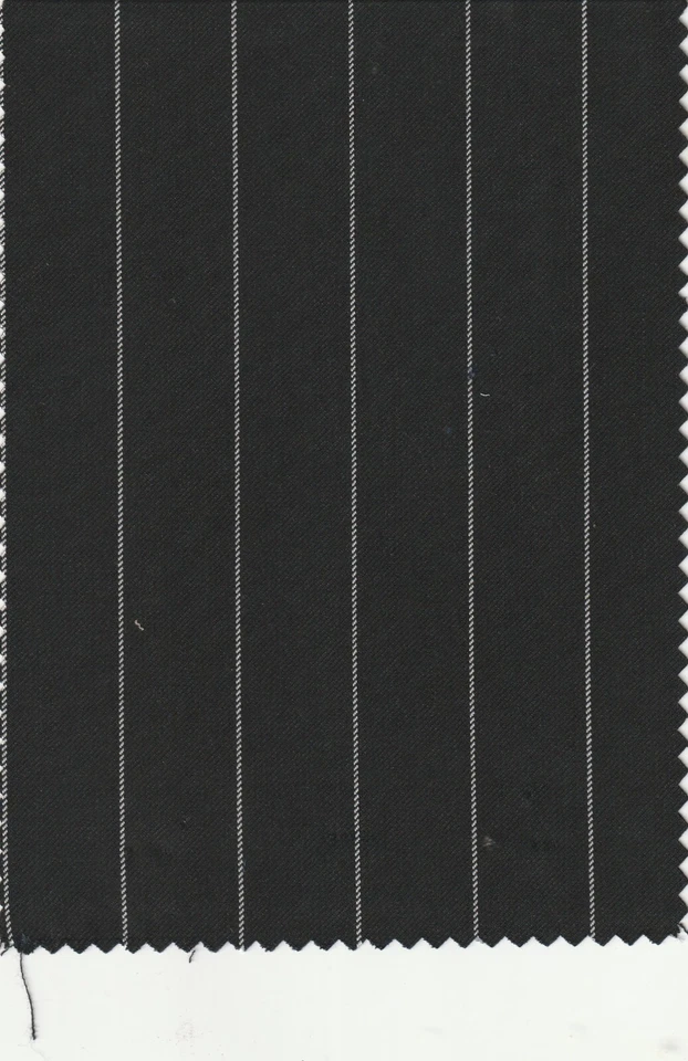Tecido de terno listrado preto com branco melhor para calças de terno tecido de 5 jardas - Imagem 2 de 2