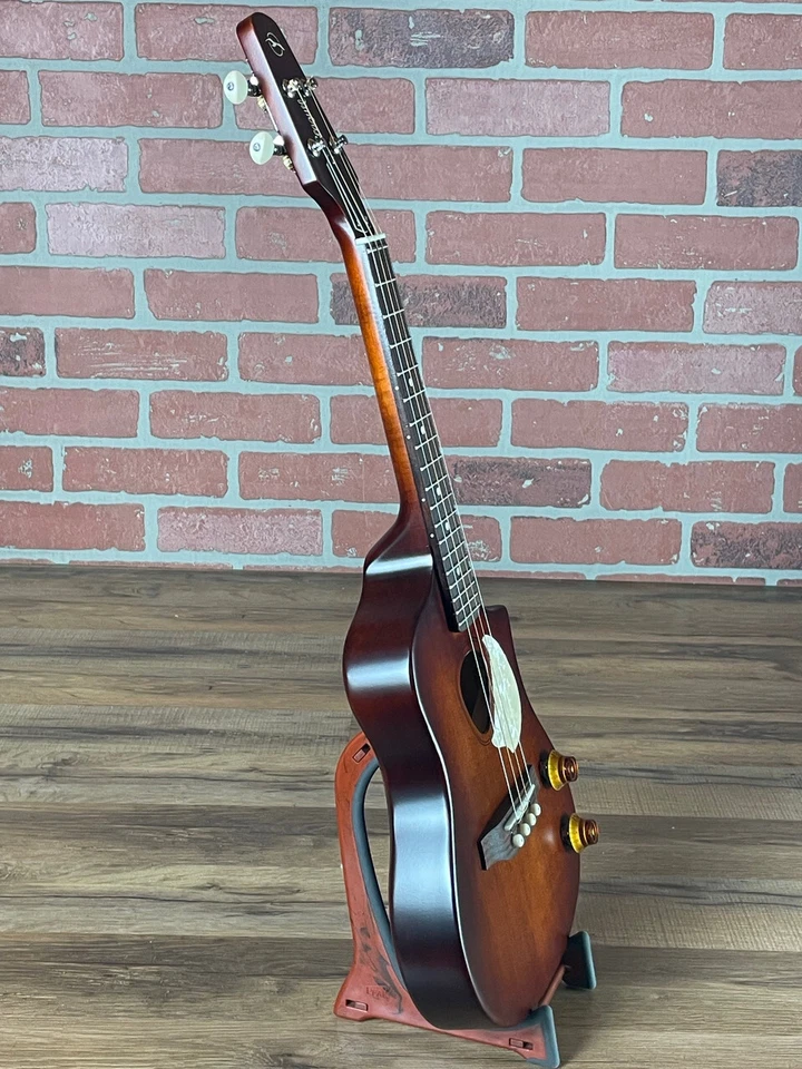 Ukelele eléctrico acústico de cuerda de acero Seagull SG - Burst Umber Burst Foto 4 de 4