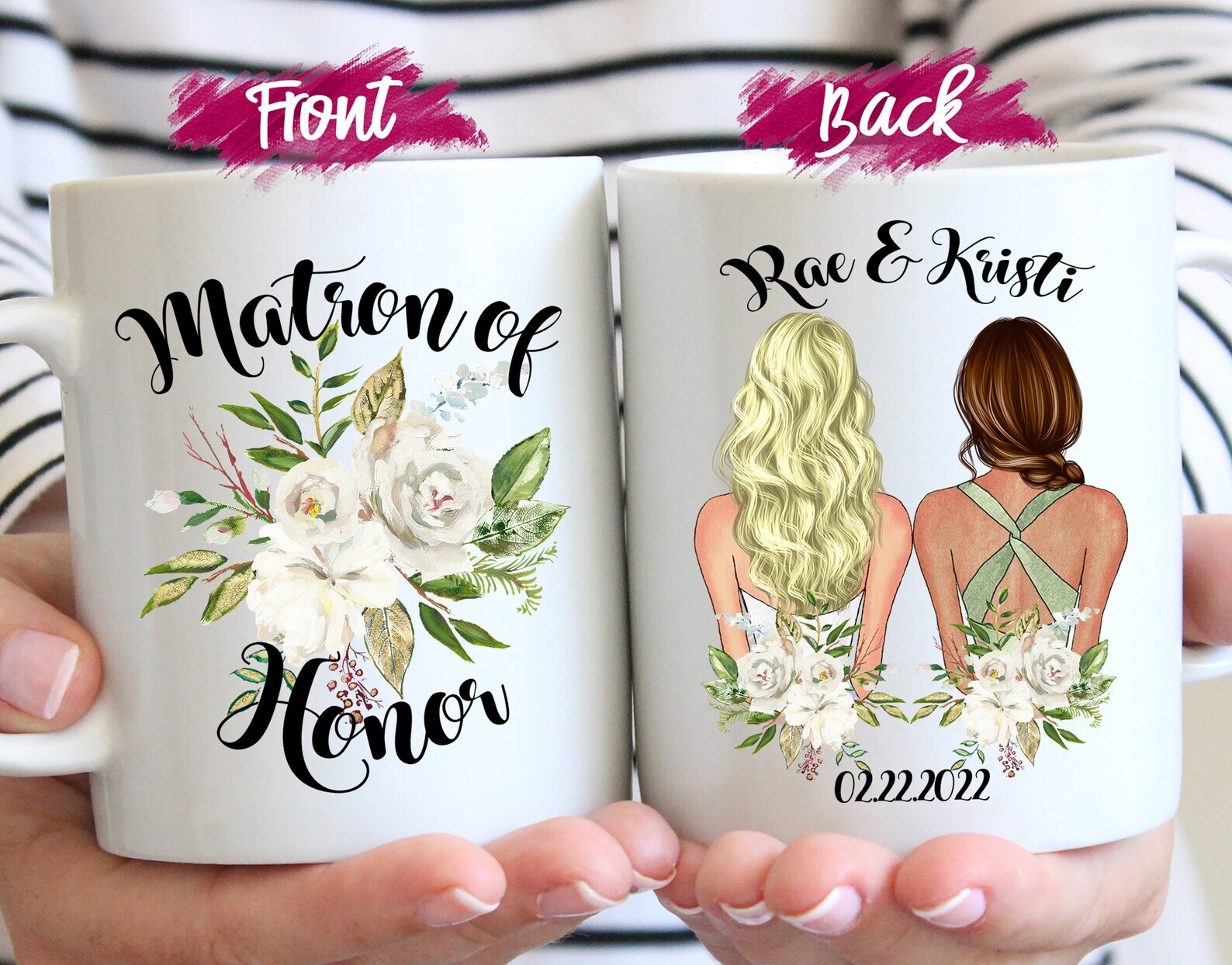 Personalized Matron Of Honor Proposal Mug Bridesmaid Mug Will You Be My Matron