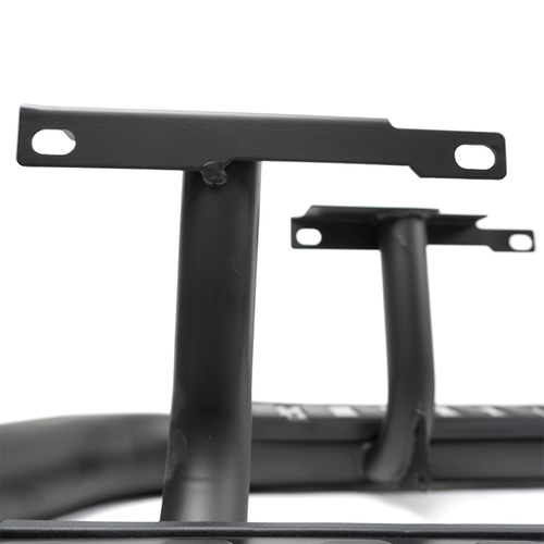 Side Steps For Land Rover Defender 110 Tubular All Black Fire & Ice Style 2003+ - Picture 11 of 18
