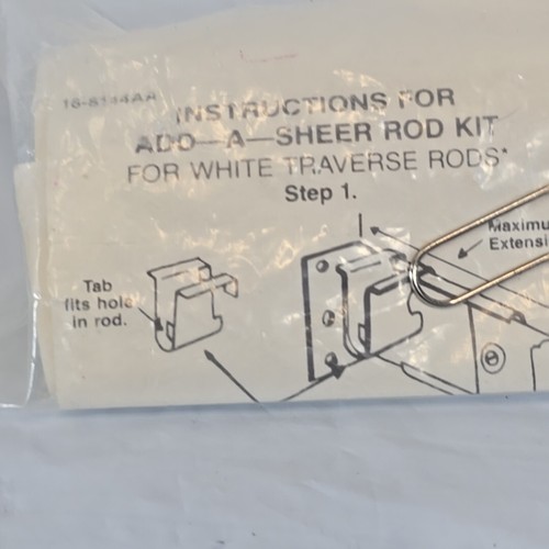 5- Newell Roller Shade in Window Frame Mount Steel Bracket Sheer Curtain Rod Kit - Picture 6 of 9