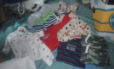 0-9 months boys clothing mixed lot shirts 8 pcs jumpers pants tops
